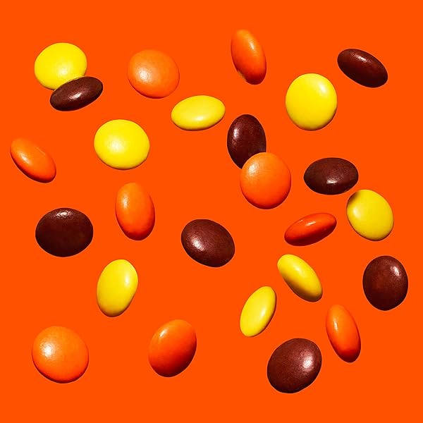 REESE’S PIECES PEANUT BUTTER IN A CRUNCHY SHELL, CANDY BULK BAG, 48 OZ