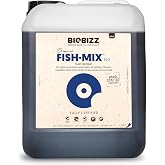 BioBizz Fish-Mix Organic Fish Emulsion Liquid Fertiliser, 5L | Nitrogen-rich plant feed stimulates microbial activity and vigorous vegetative growth. For soil, coco and hydroponics.