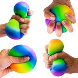 Gifton Rainbow DNA Stress Ball Fidget Toy ADHD Anxiety Relief Novelty Gift Kids view 5