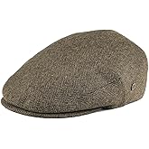 VOBOOM Men's Herringbone Flat Ivy Newsboy Hat Wool Blend Gatsby Cabbie Cap
