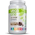 Vega One All-In-One Nutritional Shake Chocolate (19 Servings) - Plant Based Vegan Protein Powder, Non Dairy, Gluten Free, Non