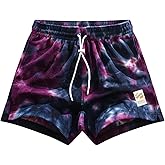 DIOTSR Mens Tie Dye Graphic Shorts Athletic Running Basketball Shorts Casual Designer Shorts Cool Streetwear