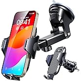VANMASS 【2024 Newest & Strongest Military-Grade Cert Car Phone Holder Mount【Over 60LBS Suction】 Dashboard Windshield Cell Aut
