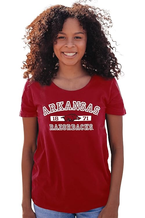 Arkansas Razorbacks Women's T-Shirt Athletic Team Color, Large