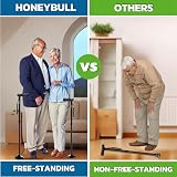 HONEYBULL Folding Walking Stick Adjustable Foldable Cane Pivot Tip 3 Prong view 5