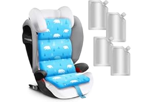 NNG Baby Car Seat Cooling Pad with 4 Removable Insulated Ice Packs,Portable Car Seat Stroller Cooler for Babies Toddler Kids Infants to Keep Comfortable in Hot Weather
