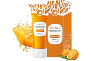 Orange Exfoliating Gel, Exfoliating Face Wash, Deep Cleansing Face Exfoliator, 100g
