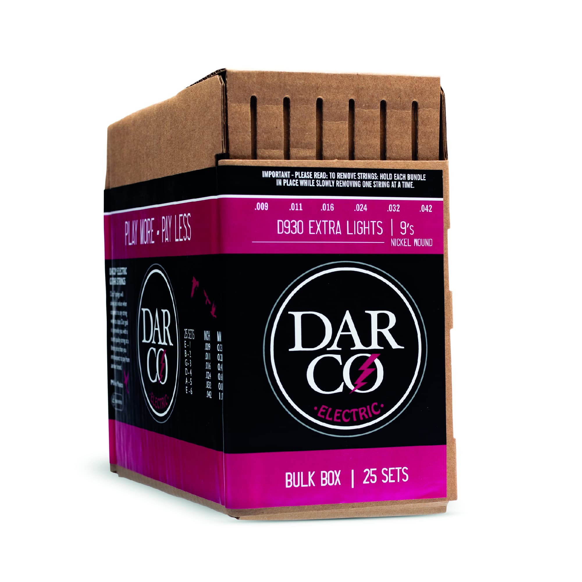 DARCO Darco Electric Extra Light Nickel Wound 9-42 String Set of 25