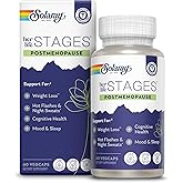 SOLARAY Postmenopause her Life Stages - Post Menopause Supplements for Women with Resveratrol - Vegan and Made Without Hormones - 60-Day Guarantee - Vegan, Lab Verified - 30 Servings, 60 VegCaps