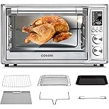 COSORI Air Fryer Toaster Oven, 12-in-1 Convection Oven Countertop with Rotisserie, Stainless Steel 32QT/32L, 6-Slice Toast, 1