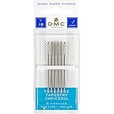 DMC 1767-18 Tapestry Hand Needles, 6-Pack, Size 18