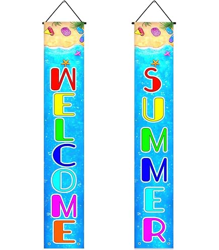 Hawaiian Print Door Cover Banner – 35.4x72.8 Inches, Polyester, For Summer & Birthday Parties