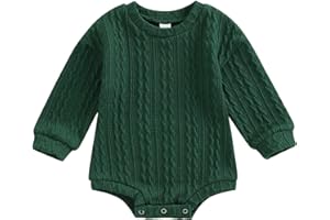 MERSARIPHY Infant Baby Sweater Romper Baby Girl Boy Knitted Sweatshirt Pullover Tops Fall Winter Clothes