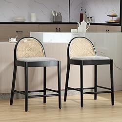 HEAH-YO Modern Counter Stools Set of 2, 26 Inches