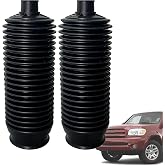 2Pcs Front Rack and Pinion Inner Tie Rod End Boots Compatible with Toyota Sequoia 2001-2007, Tundra 2000-2006