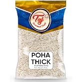TAJ Indian Poha Powa Flattened Rice (Thick, 4-Pounds)