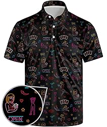 Funny Golf Shirts for Men Crazy Funny Golf Polo