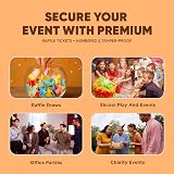 evelay Raffle Ticket 6 Books 1-1000 Perforated Mixed Colours Cloakroom view 6