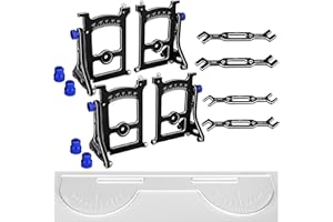 ZIJOT Multi-Functional 1/10 RC On Road Cars Alignment Tool - Camber, Toe, Slip Angle Gauge, 1/10 RC Suspension Tuning Setup G