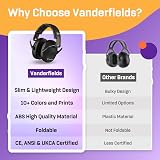 Vanderfields Premium Ear Defenders Hearing Protection 29 dB 2K Hz Black 2 Pack view 6