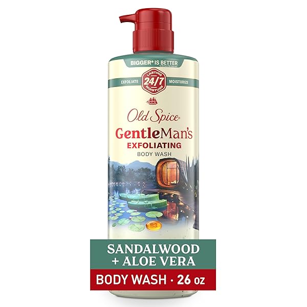 OLD SPICE GENTLEMAN’S EXFOLIATING & MOISTURIZING BODY WASH...
