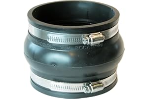 Fernco PXJ-4 Flexible PVC Expansion Joint Coupling for thermal expansion and contraction of vertical pipes