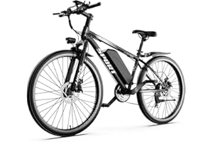 ASKGO Electric Bike for Adults, 1500W Peak Mountain Ebike with 28 MPH, 65 Miles Range, 7 Speeds, 48V 10Ah Removable Battery Ebike, 26" Electric Bicycle for Commute