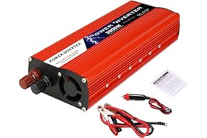 WEYTOLL Solar Power Inverter Modified Sine Wave Power Inverter 1500W/3000W(Peak) DC 12V to 100V-120V AC Power Inverter Dual USB Port（3000W）