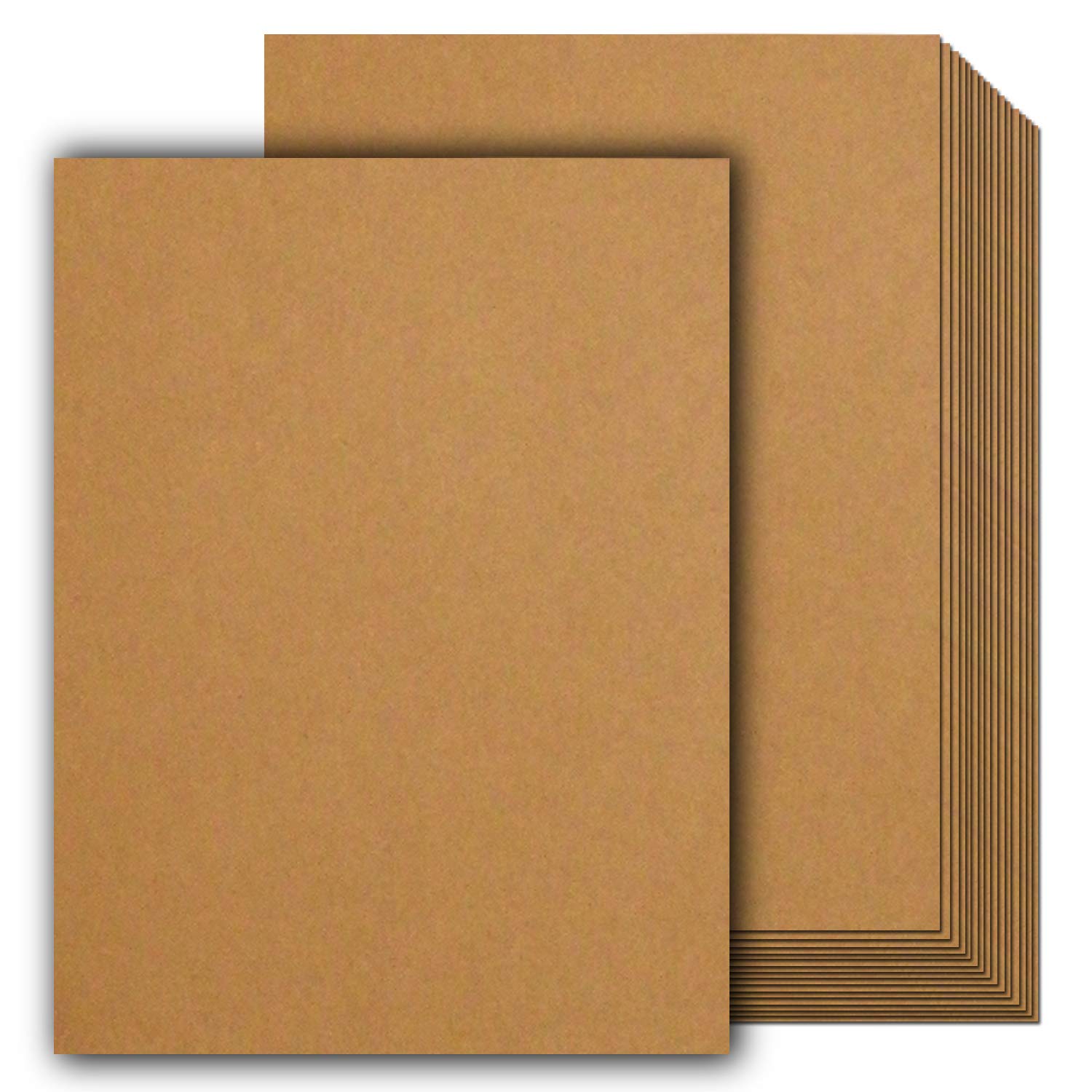 Photo 1 of COLOURFUL US Heavyweight Brown Kraft Cardstock, 50 Sheets (300 Gsm = 110 lb Cover = 200lb Text ) 8.5 x 11 inches for Arts and Craft, Drawing, DIY Projects