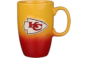 The Memory Company Officially Licensed 22oz Ombre Sculpt Tall Mug, Kansas City Chiefs