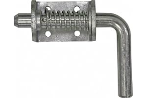 BUYERS PRODUCTS COMPANY Buyers Products B2596SS Heavy Duty Stainless Steel Spring Latch Assembly Without Keeper, 3/4" Handle, Spring Loaded Latch Pin, Gate Latch, Utility Latch, Trailer Latch, Cage Latch