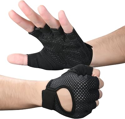 flintronic Gym Gloves Breathable Training Gloves with Microfiber Padded Palm