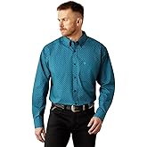 ARIAT Men Tyce Classic Fit Shirt Dark Teal