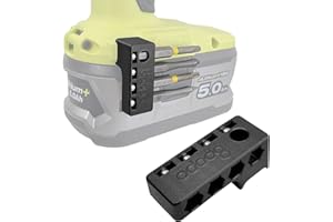 BPOPO Magnetic 1/4-Inch Hex Bit Holders fit for Ryobi 18v Drill,Hex Screw Bit Storage on Side of Power Drill,Keep Bits Within Reach, Right Side