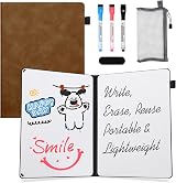 AGM Dry Erase Mini Whiteboard A4 30x21.5cm Double-Sided with Pens Kit