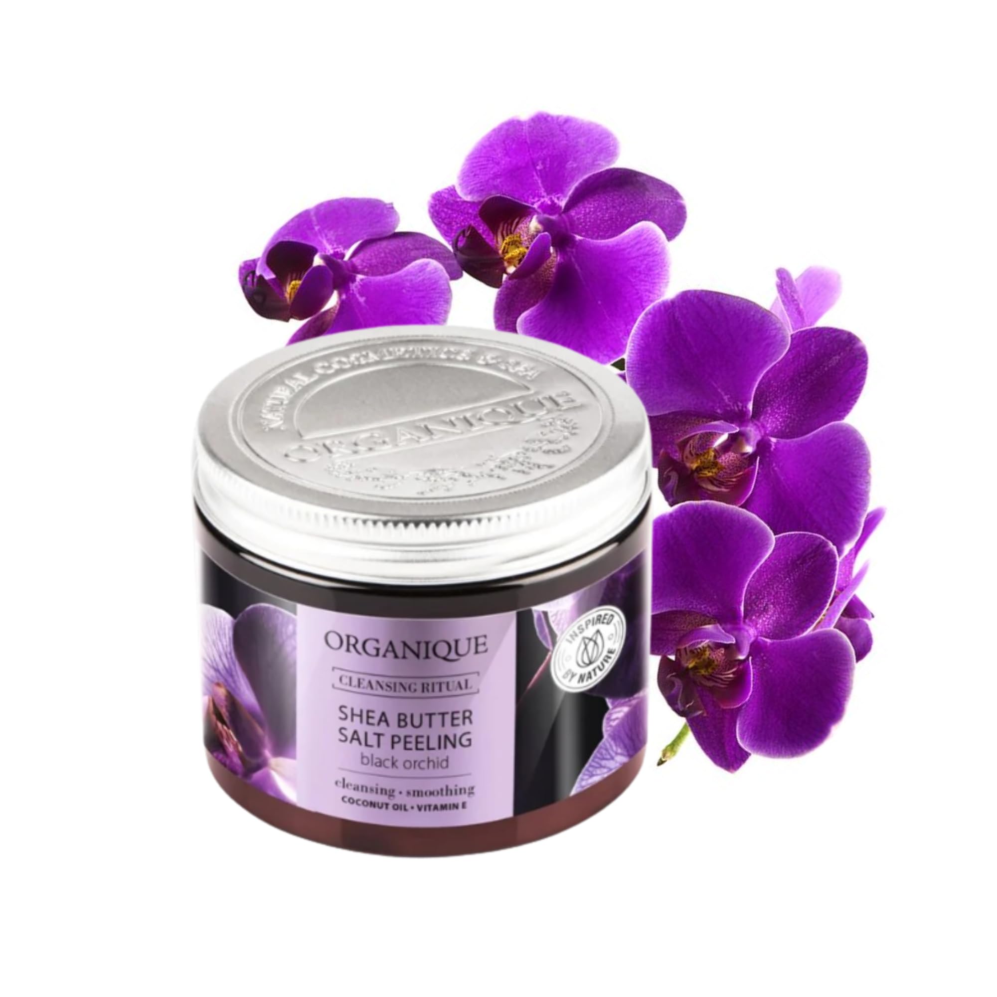 Organique Premium Beauty Black Orchid Shea Body Balm | Rich, High-Concentrated Shea Butter, Avocado Oil & Vitamin E | Moisturizing, Firming & Hydrating Balm for Dry, Rough & Sensitive Skin (200 ml)