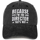 InnoBeta Funny Director Gifts Cap for Men, Women for Christmas, Birthday, Adjustable Embroidered Baseball Hat Black