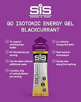 Science in Sport GO Isotonic Gel 6 x 60ml Blackcurrant Vegan 22g Carbs view 2