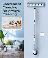 XAPROO Upgraded Electric Cleaning Brush IPX7 Waterproof 2 Speeds Long Handle view 7