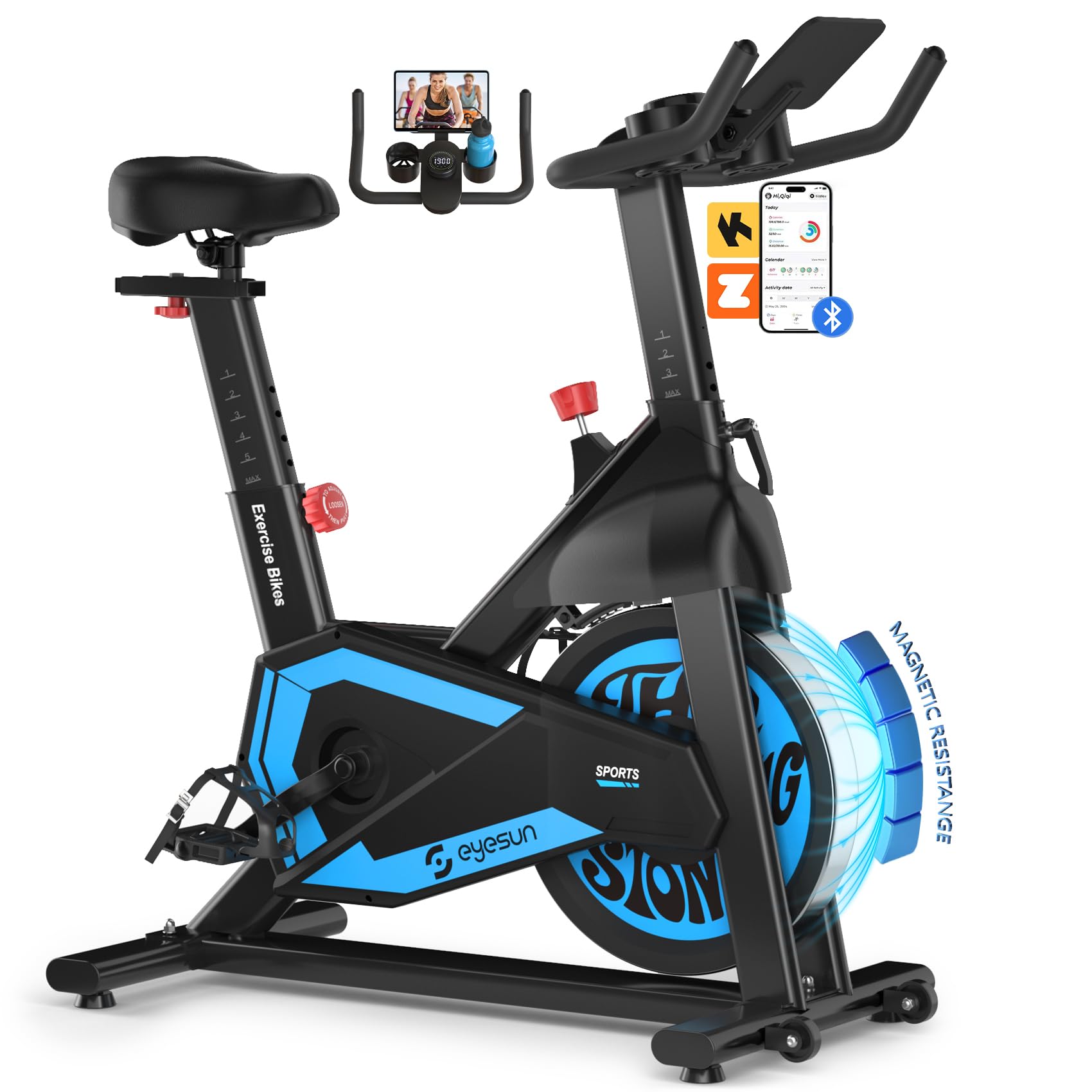 Photo 1 of ***FACTORY SEALED***
Exercise Bikes for Home,Indoor Cycling Bike with Adjustable Magnetic,Brake Pad Resistance Silent Belt Drive,330lbs Weight Capacity &Upgraded Version Seat for Home Cardio&Weight Loss
