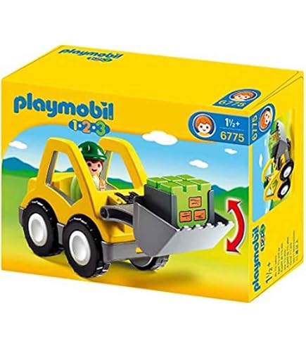 Playmobil 1.2.3 Car With Horse Trailer - Toddler Take-Along Toy Set With Figure & Accessories - View #3