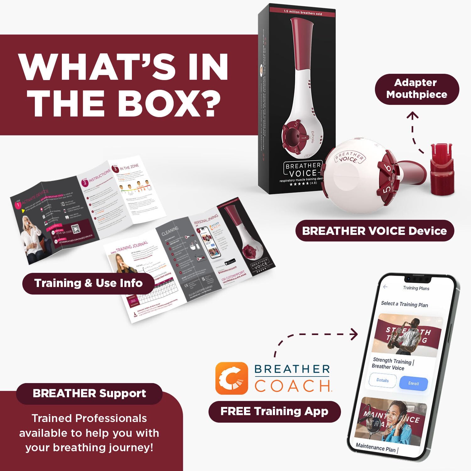 The Breather Voice | Respiratory Breath & Lung Trainer | Strengthen Your Breath Control & Elevate Your Singing Performance