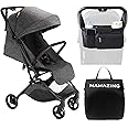 MAMAZING Lightweight Baby Travel Stroller with Organizer & Cushion–Mom’s Choice Gold Award Winner, Compact & Airplane-Friendly, One-Handed Folding Design, 11.6 lbs, Perfect for Toddlers, Black