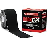 RockTape - 52278 RX Recovery Tape, Black, 5cm x 5m