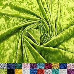 Ice Fabrics Stretch Crushed Velvet Fabric by The
