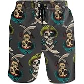 visesunny Stylish Mens Swim Trunks Quick Dry Beachwear Sports Running Swim Board Shorts Bathing Suits Mesh Lining
