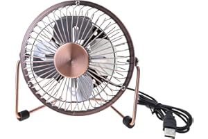 4/6inch USB Desk Fan Portable Table Cooling Adjustable 360 Degree Rotatable Metal Quiet Electric for Home USB Desk Fan