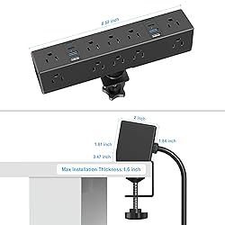 40W Fast Charging Station, VILONG Desk Clamp Power