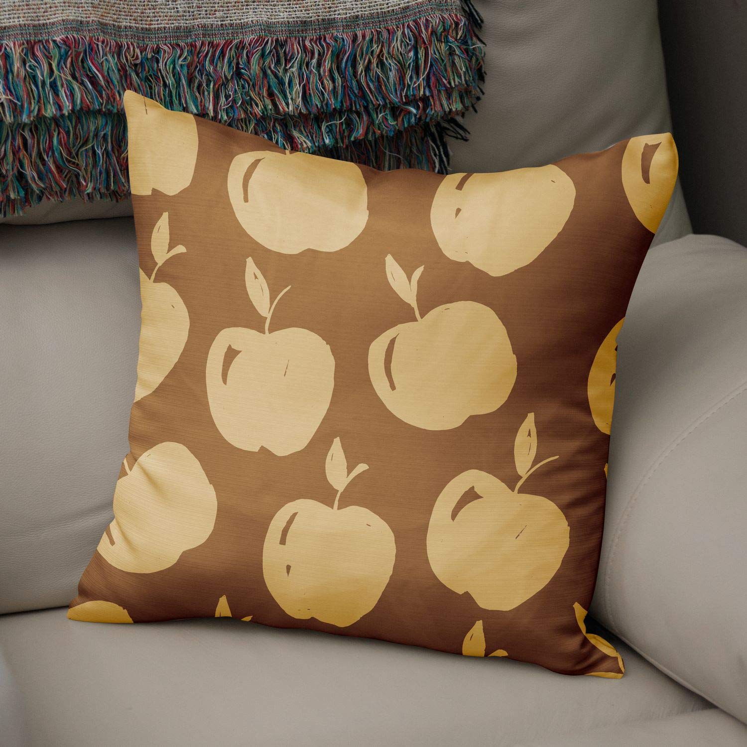 Bonamaison Decorative Cushion Cover Brown Tones, Throw Pillow Covers, Home Decorative Pillowcases for Livingroom, Sofa, Bedroom, Size:50x50 Cm - Designed and Manufactured in Turkey