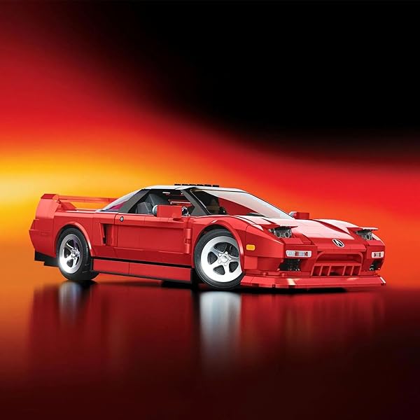 HOT WHEELS 1/16 HONDA ACURA NSX 1990 ASSEMBLY KIT, 876 PIECES, INCLUDES 1/64 MINI CAR, MATTEL [PARALLEL IMPORT]